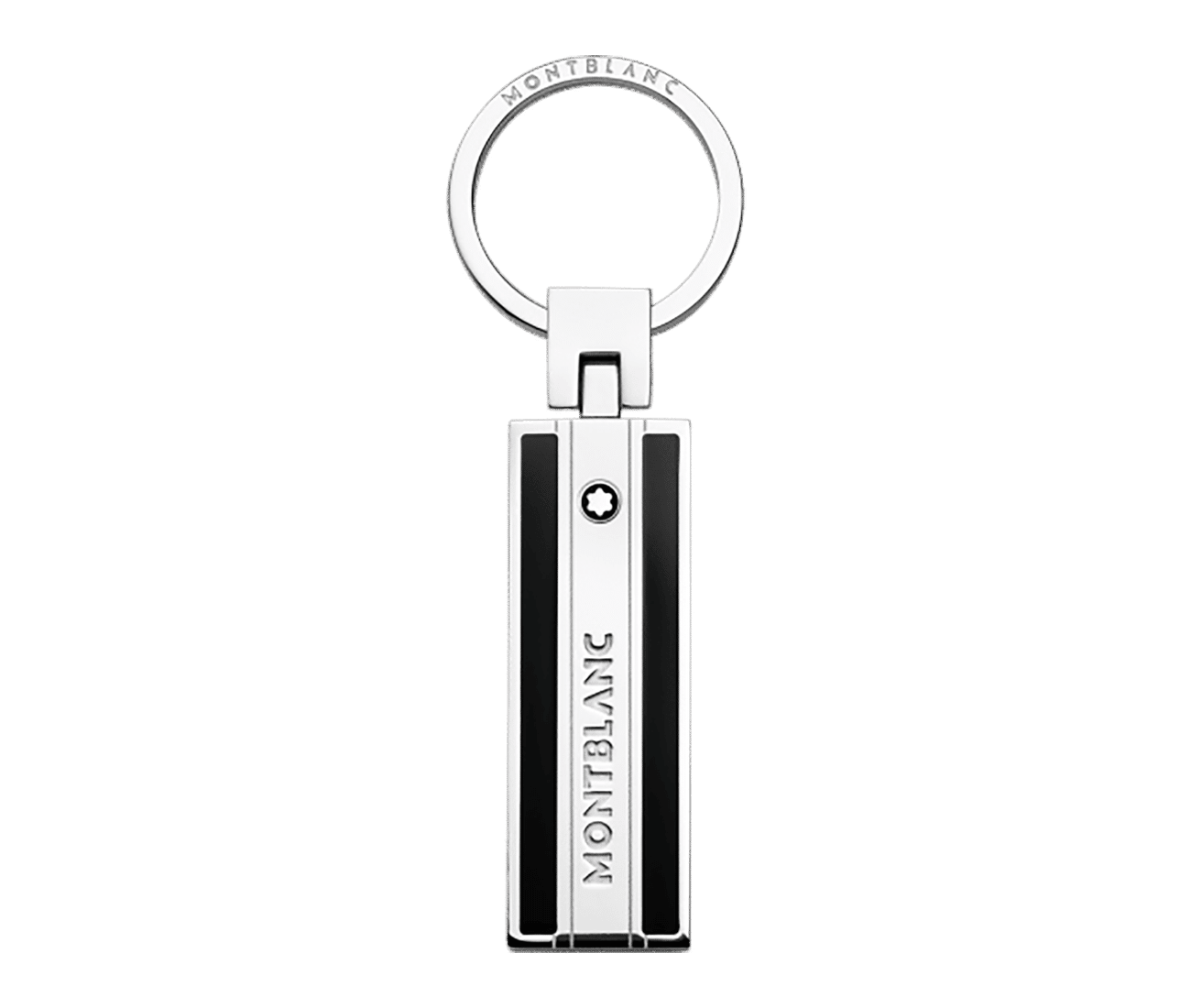 Meisterstuck soft grain metal Enameled Rectangular key chain