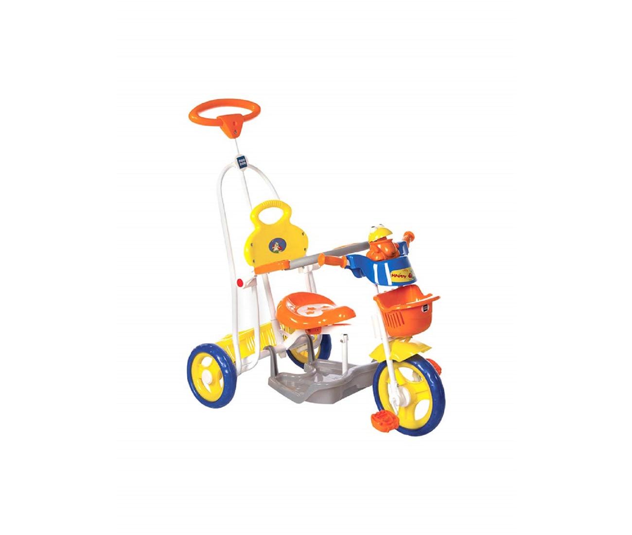 tricycle with handle to push