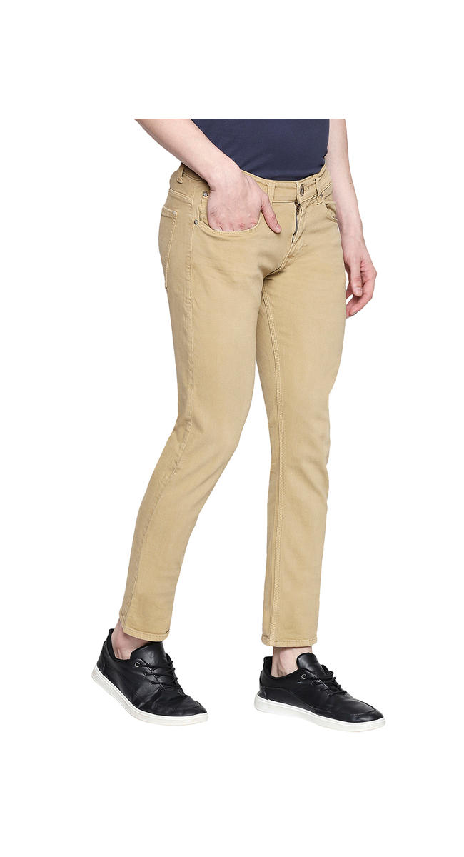 khaki low rise jeans