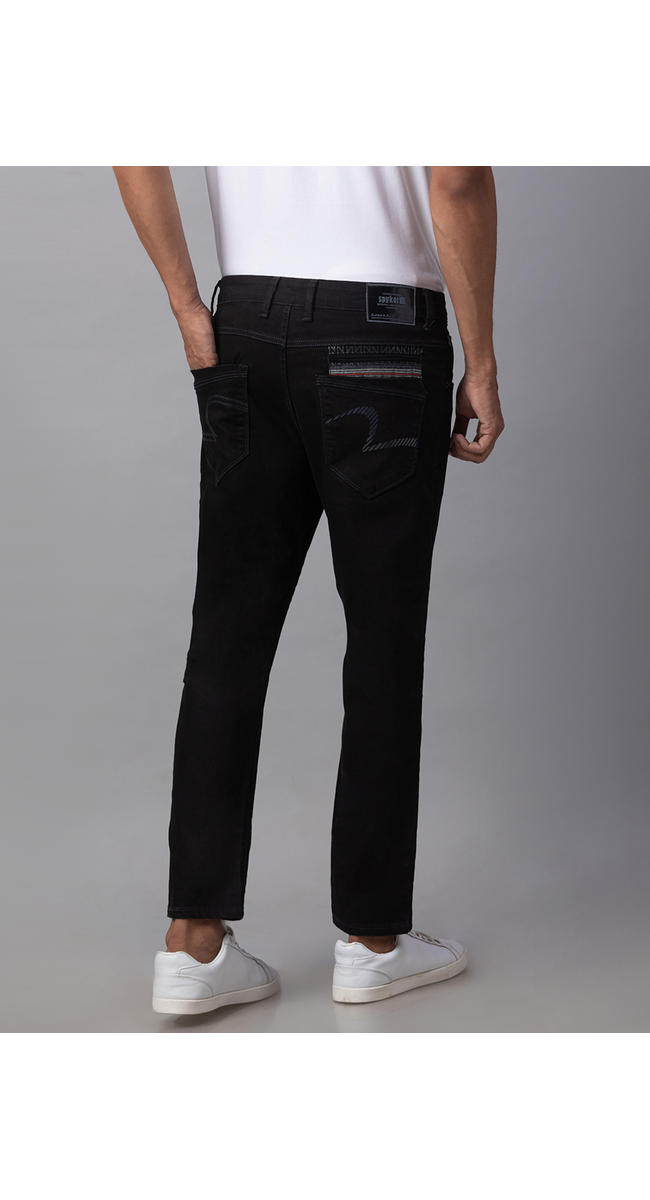 spykar black skinny fit jeans