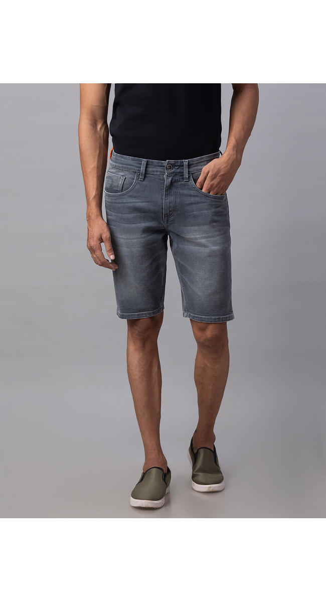 mens grey jeans shorts