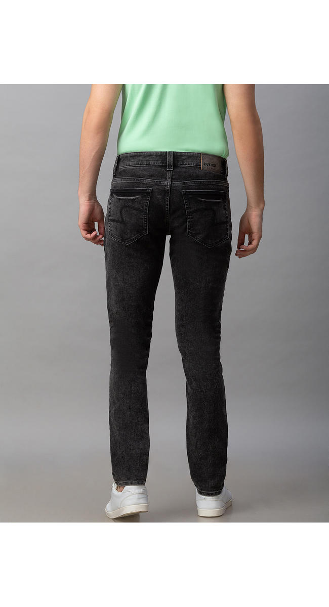 spykar black skinny fit jeans