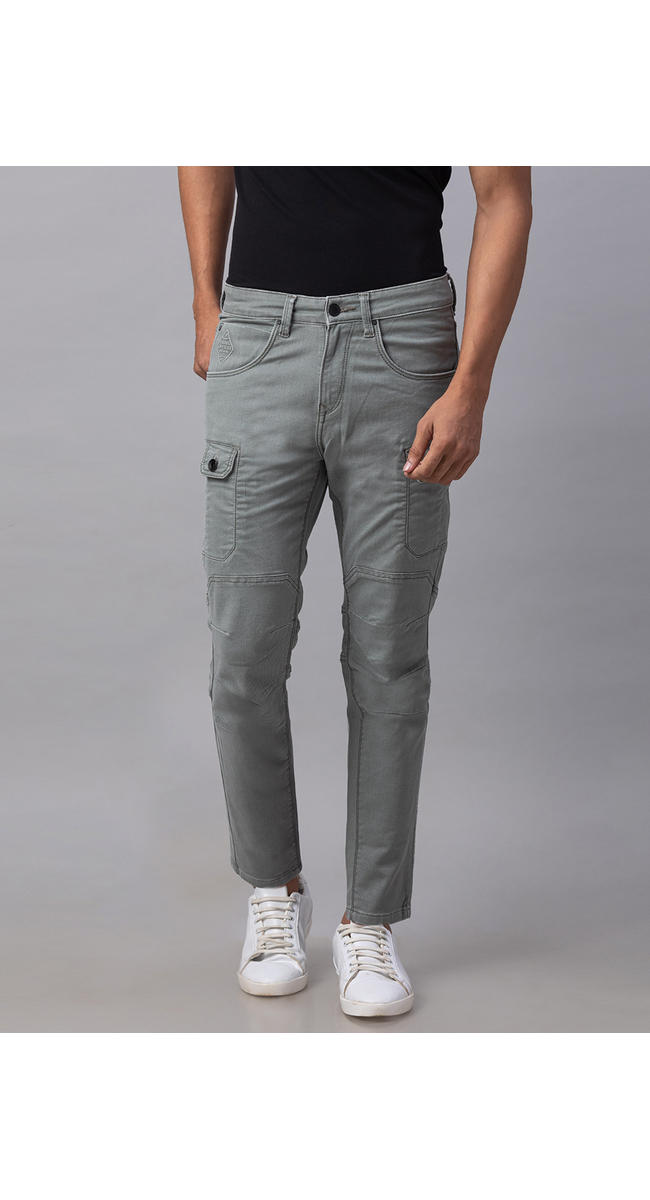 grey colour cotton jeans