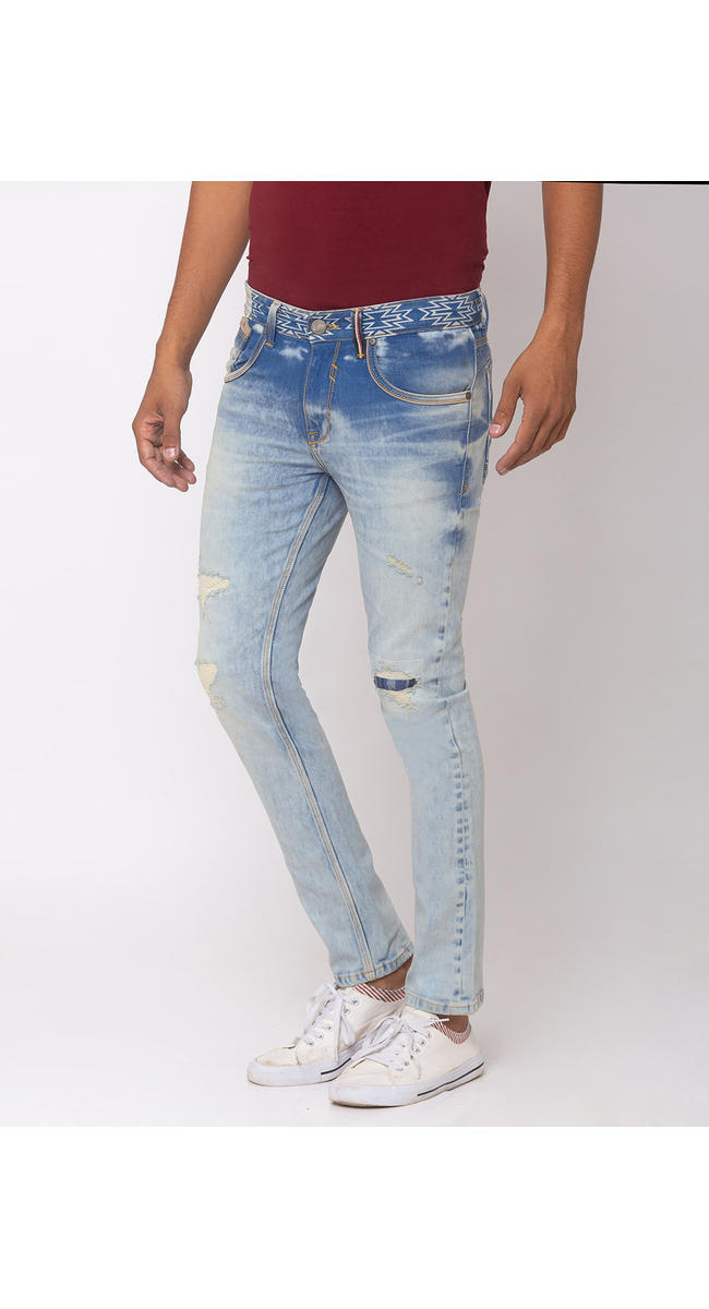 spykar light blue jeans