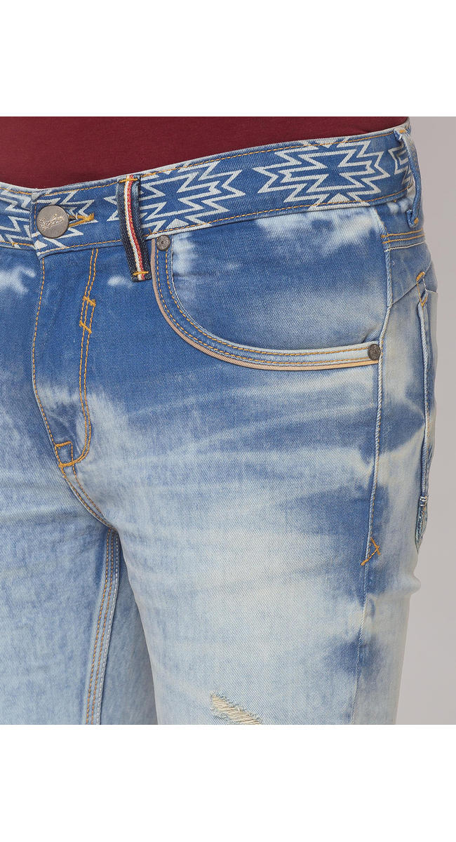 spykar light blue jeans