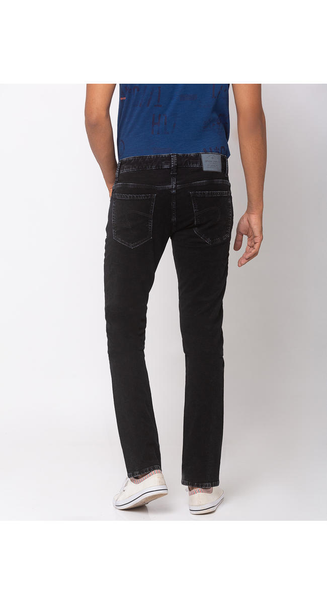 spykar black skinny fit jeans