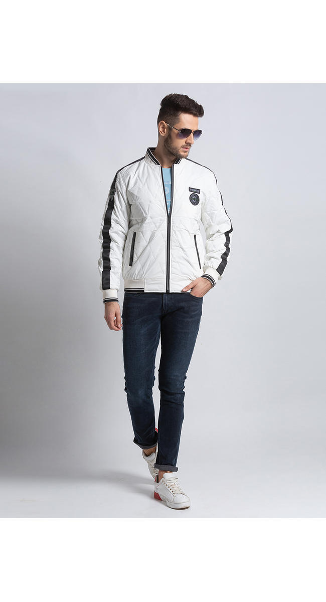 spykar jacket white