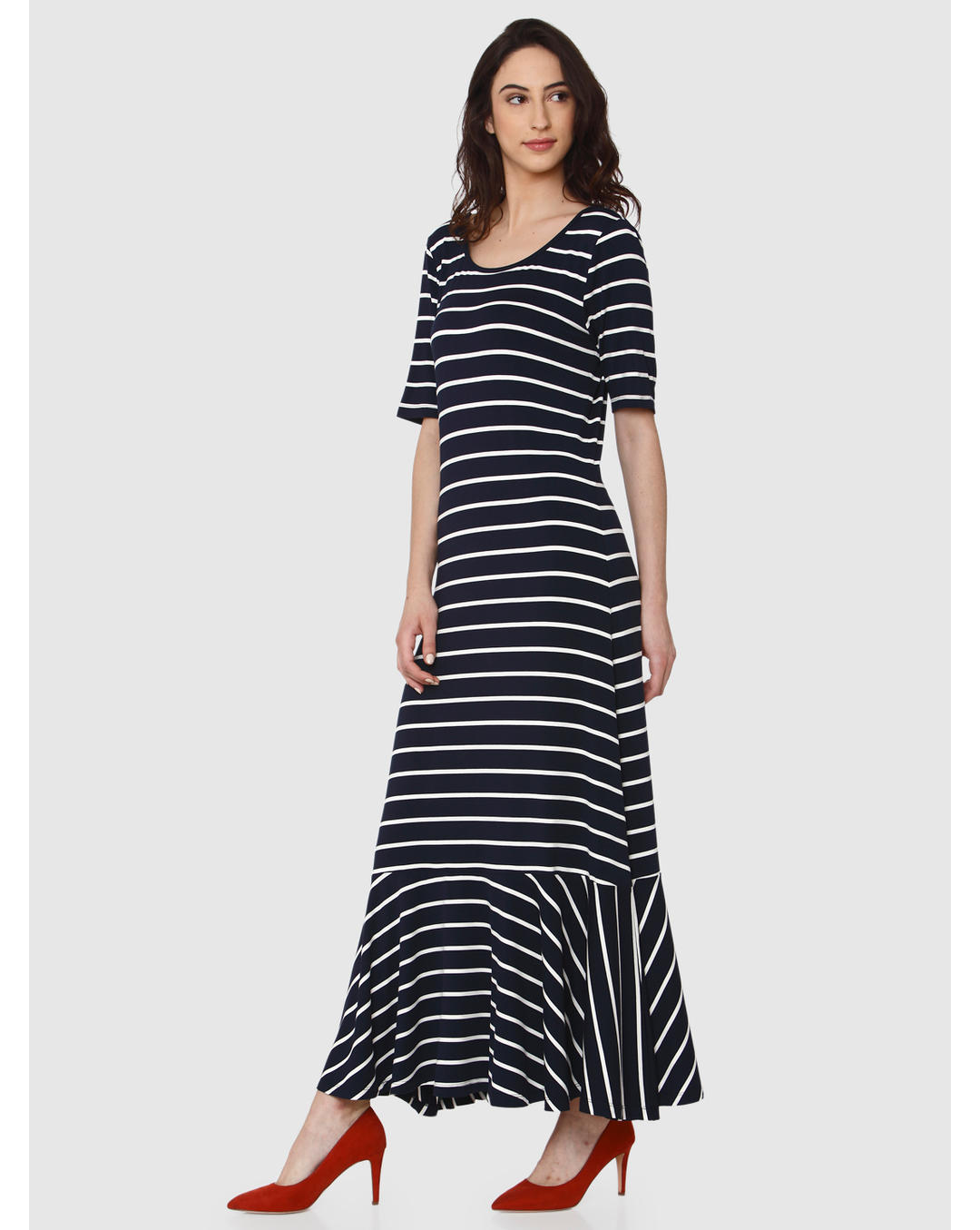 vero moda navy blue dress