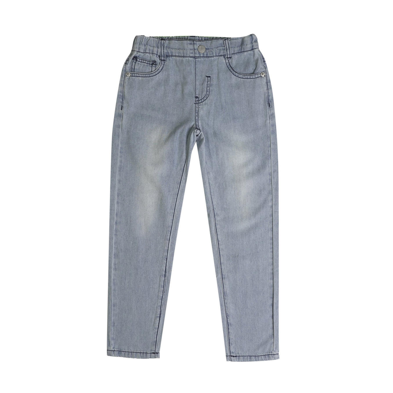 Junior's Elastic Waistband Mid Rise Jeans