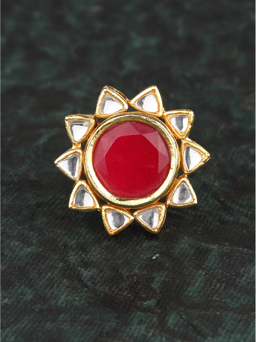 Buy Red Sitaara Ring Online at Best Prices - Jewellery - Ajnaa