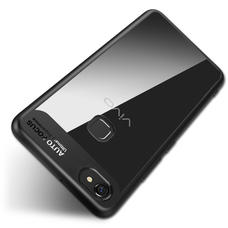Lens Protector Clear 360° Protection Back Case Cover for Vivo V7 + (Plus) - Black