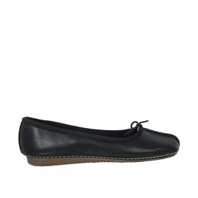 Clarks Freckle Ice Black Leather Casual
