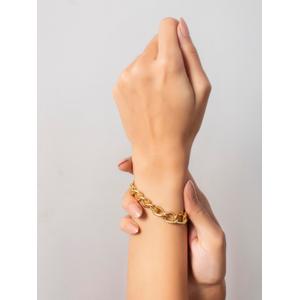 Gold Plated Linked Chain Bracelet 