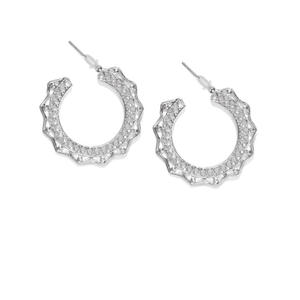 Silver Plated Classic Hoop Earring