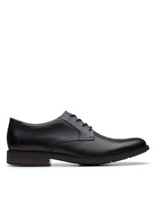 Mens Shoes Lace-ups Oxford shoes Clarks Leather Bampton Cap Oxford in Black Leather for Men Black Save 24% 