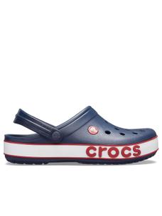 Crocs Mens Navy Crocband Bold Logo Clog Flip Flop