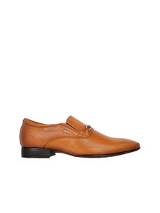 Avetos Tan Front Saddle Slip On Shoes With Trims