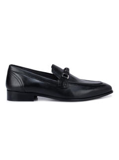 Black Loafers With Knot Detail
