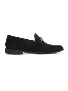 Chained Suede Loafers