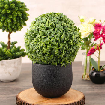 Mini Vanilla Ball Topiary 