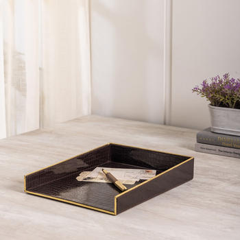 Brown and Gold Marco A4 Tray