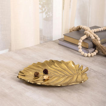 Gold Amsara Leaf Platter