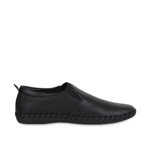 Regal Men's Black Leather Casual Shoes