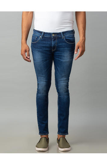 Spykar Blue Cotton Low Rise Super Skinny Fit Jeans (Super Skinny)