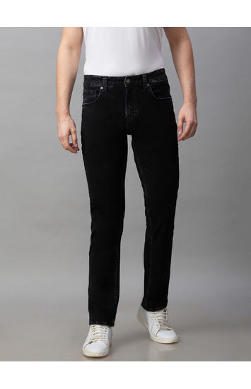 Spykar Black Cotton Comfort Fit Jeans (Ricardo)