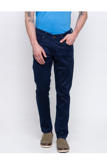 Raw Blue Tapered Jeans