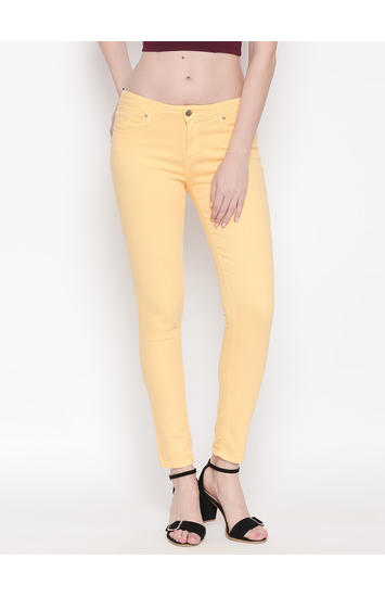 Mango Solid Super Skinny Ankle Length Fit Jeans