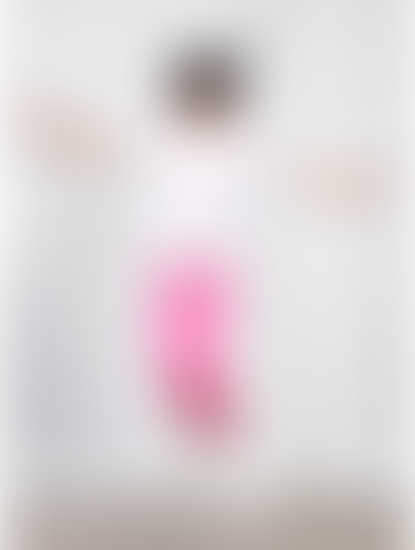 Girls hot pink legging with star print tape made in cotton 