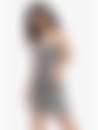 Checks Black & White Dress 