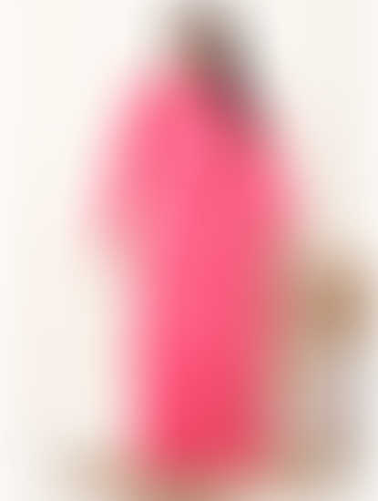 Polka Dot Pink Woolen Plus Size Winter Nighty with Hoodie