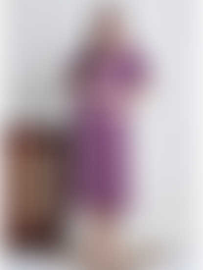 Secret Wish Purple Leaf Hosiery Maternity Nighty