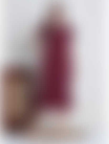 Secret Wish Maroon Printed Hosiery Nighty