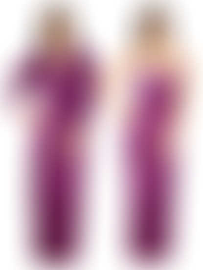 Purple Maxi Nightdress with Robe