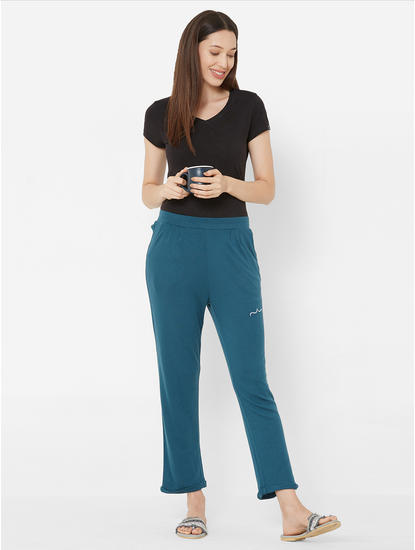 Solid Cropped Lounge Pants
