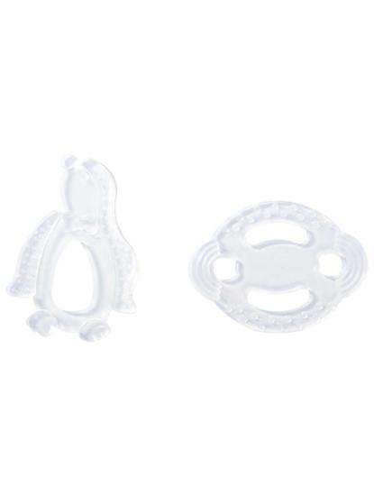 Mee Mee MM-1480 A Multi-Textured Silicone Teether (White, 2 Pieces)