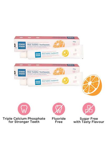 Mee Mee Fluoride-Free Orange Flavor Toothpaste, 70g