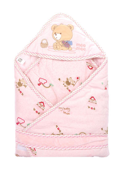 Mee Mee Baby 3-in1 Wrapper with Hood – Pink