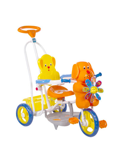 Mee Mee Baby Tricycle with Rocking Function 2 in 1 and Easy-to-Push Handle (Blue)