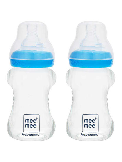 Mee Mee Advanced Milk-Safe Baby Feeding Bottle (125 ml, Pack of 2)