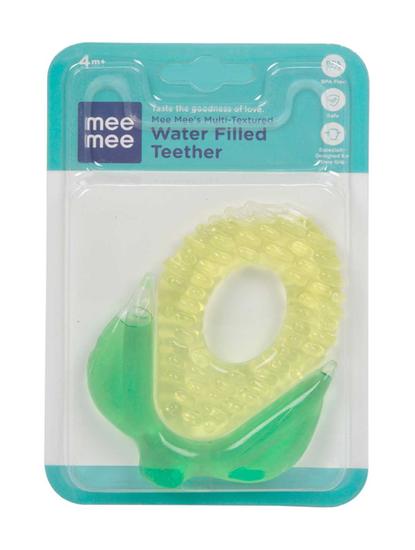 Mee Mee Multi-Textured Water Filled Teether (Green/Blue, Pack of 2)