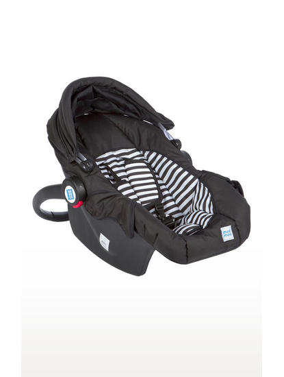 Mee Mee Baby Car Seat Cum Carry Cot with Thick Cushioned Seat (Black)