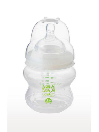 Transparent Milk Safe Feeding Bottle