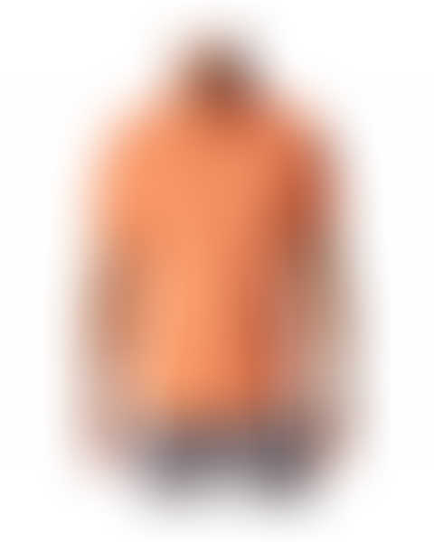 Columbia Mens Orange Omni-Shade Silver Ridge Utility Lite Short Sleeve Shirt