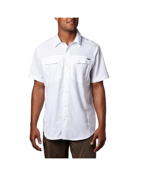 Columbia Men White Silver Ridge Lite Short Sleeve Shirt