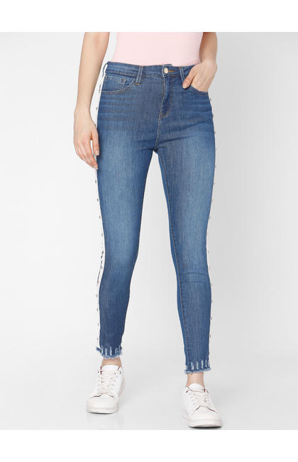 Spykar Blue Cotton Women Jeans (Alexa)