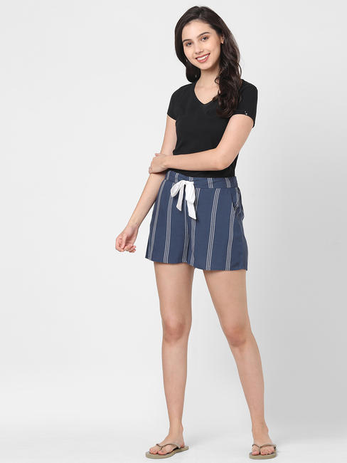 Classic Striped Lounge Shorts